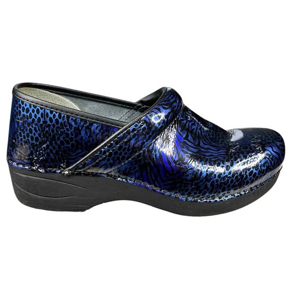 Dansko Women’s XP 2 Blue Black Slip On Clog Size 38 US 7.5/8 - Picture 3 of 11